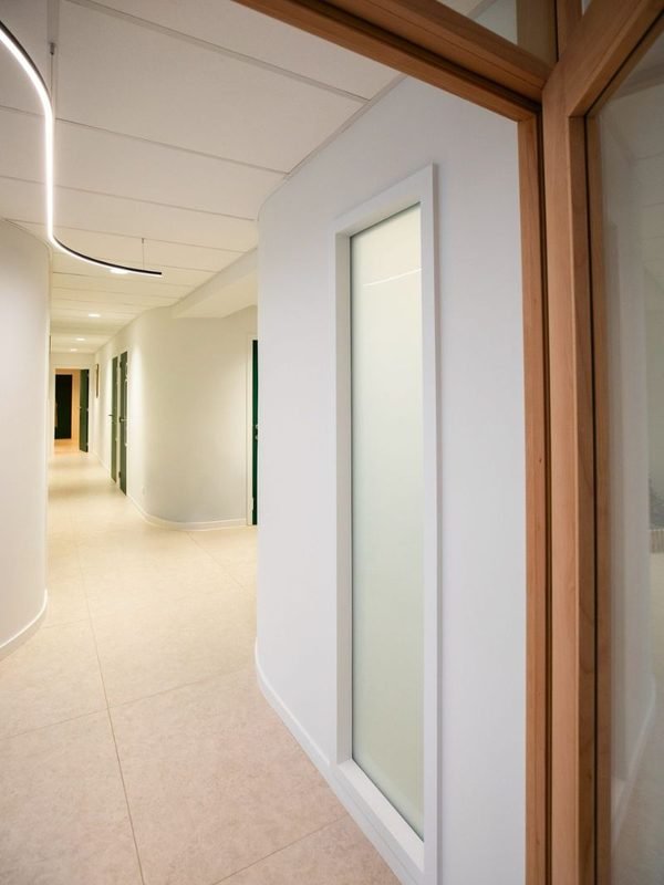 Couloir d'entrée d'Espace 71